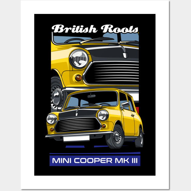 Vintage Cooper British Car Wall Art by milatees